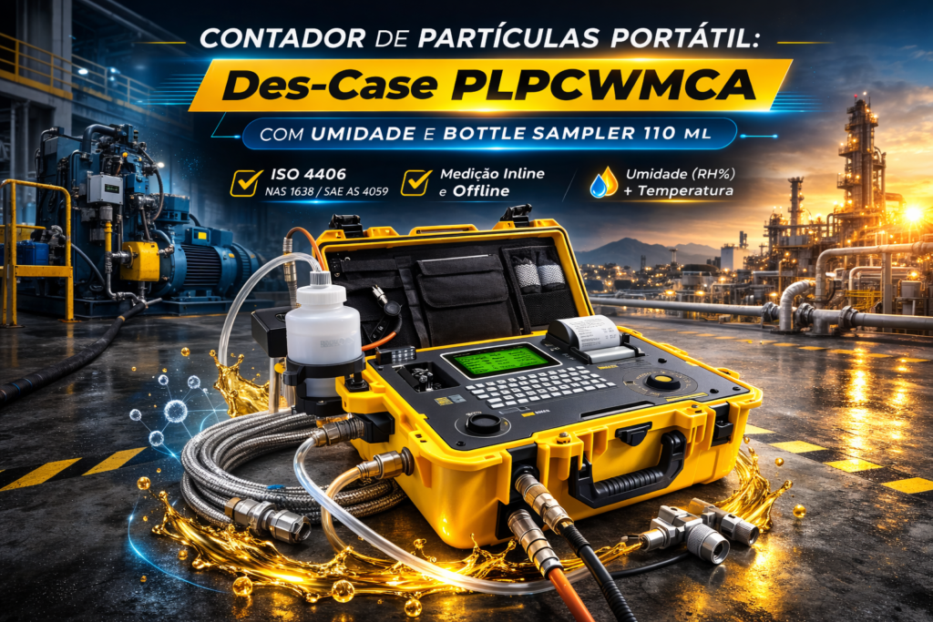 Contador de Partículas Portátil: Des-Case PLPCWMCA com Sensor de Umidade